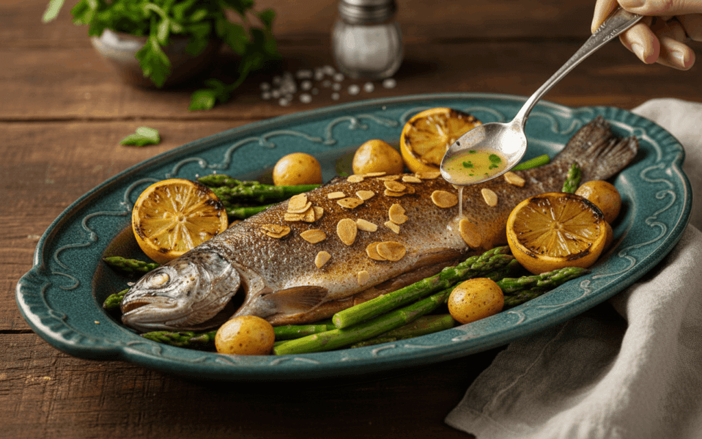 Recette Truites aux Amandes (Forelle Met Mandle) - Vins Tappe Alsace